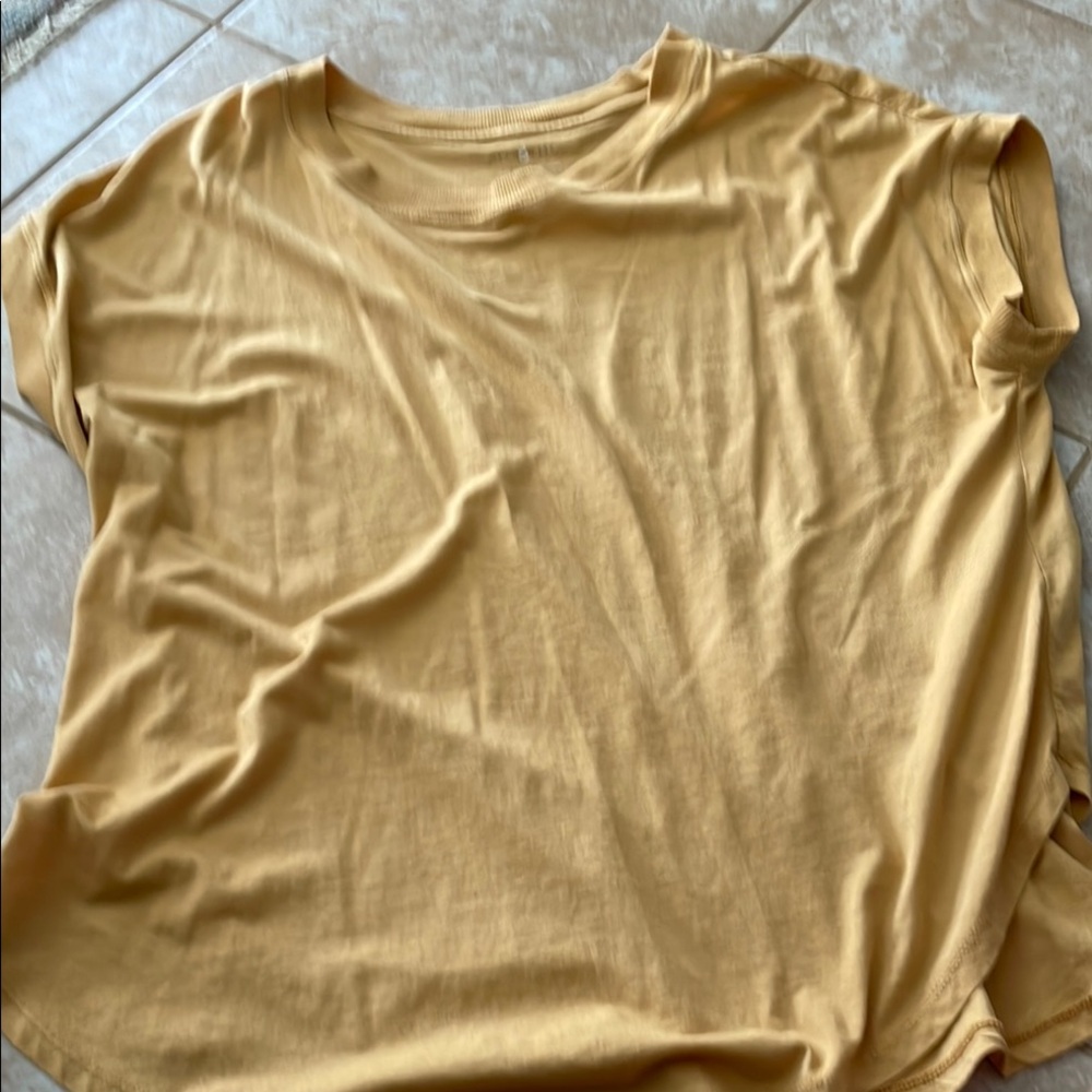 Lou & Grey Yellow Relaxed Short Sleeve T-Shirt